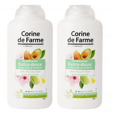 Lot de 2 Shampooings Extra-Doux à l'Huile d'Amande Douce* 500ml