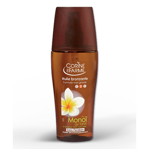 Niet-vette Zonnebrandolie met Monoï van Tahiti - 150 ml