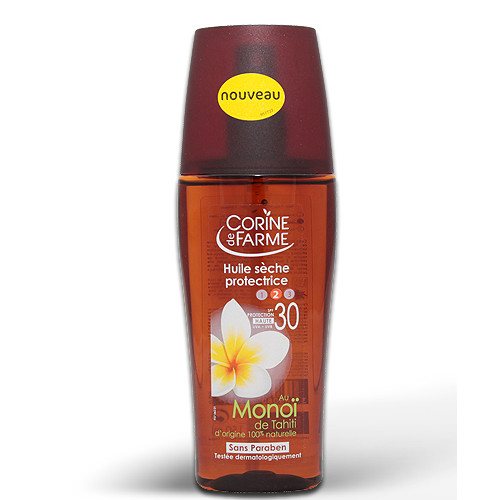 Beschermende Droge Olie Spray met Monoï  van Tahiti 150ml SPF 30