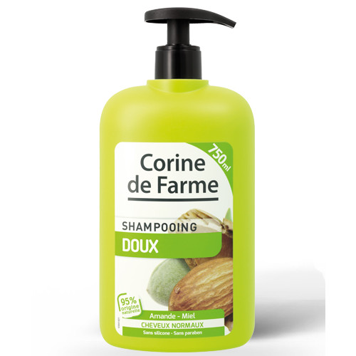 Milde Shampoo met amandel en honing voor alle haartypes 750 ml