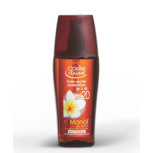 Beschermende droge olie met Monoi van Tahiti 150 ml - Zonnecrème SPF 20 - 150 ml